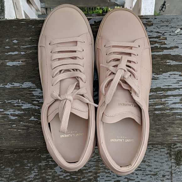 Saint Laurent Calfskin Signature Court Sneakers - Picture 2 of 7